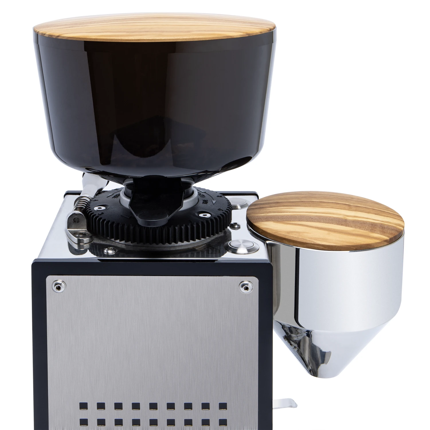 ECM And Profitec 500g Hopper Lid And Funnel Lid - Olive Wood 4 ECM And Profitec 500g Hopper Lid And Funnel Lid - Olive Wood - Image 2