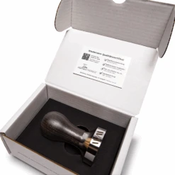 Wiedemann Blackened Oak Precision 58.5mm Tamper -Gaggia Store WMPT585MMBO 4256