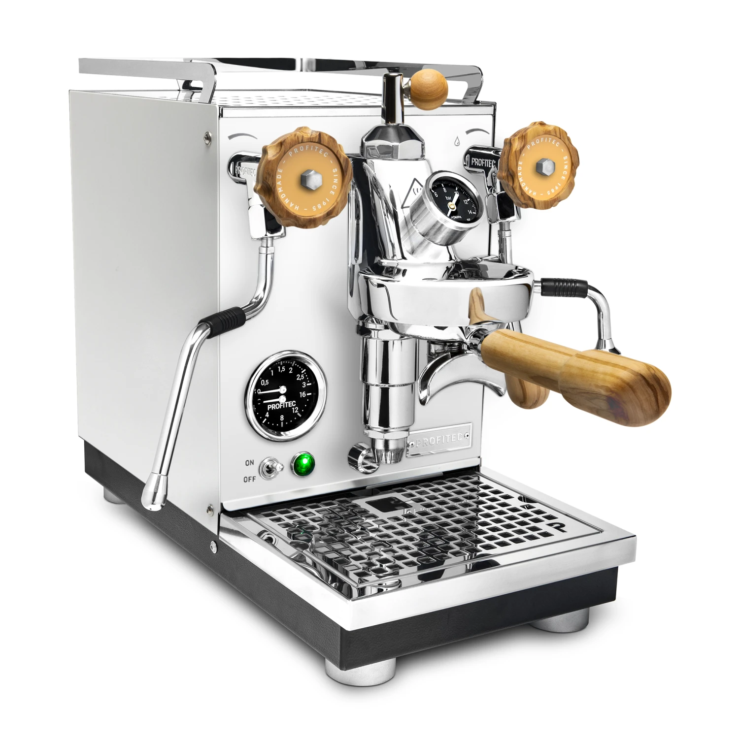 Profitec Pro 400 Espresso Machine In Matte White With Flow Control And Olive Wood 5 Profitec Pro 400 Espresso Machine In Matte White With Flow Control And Olive Wood - Image 3
