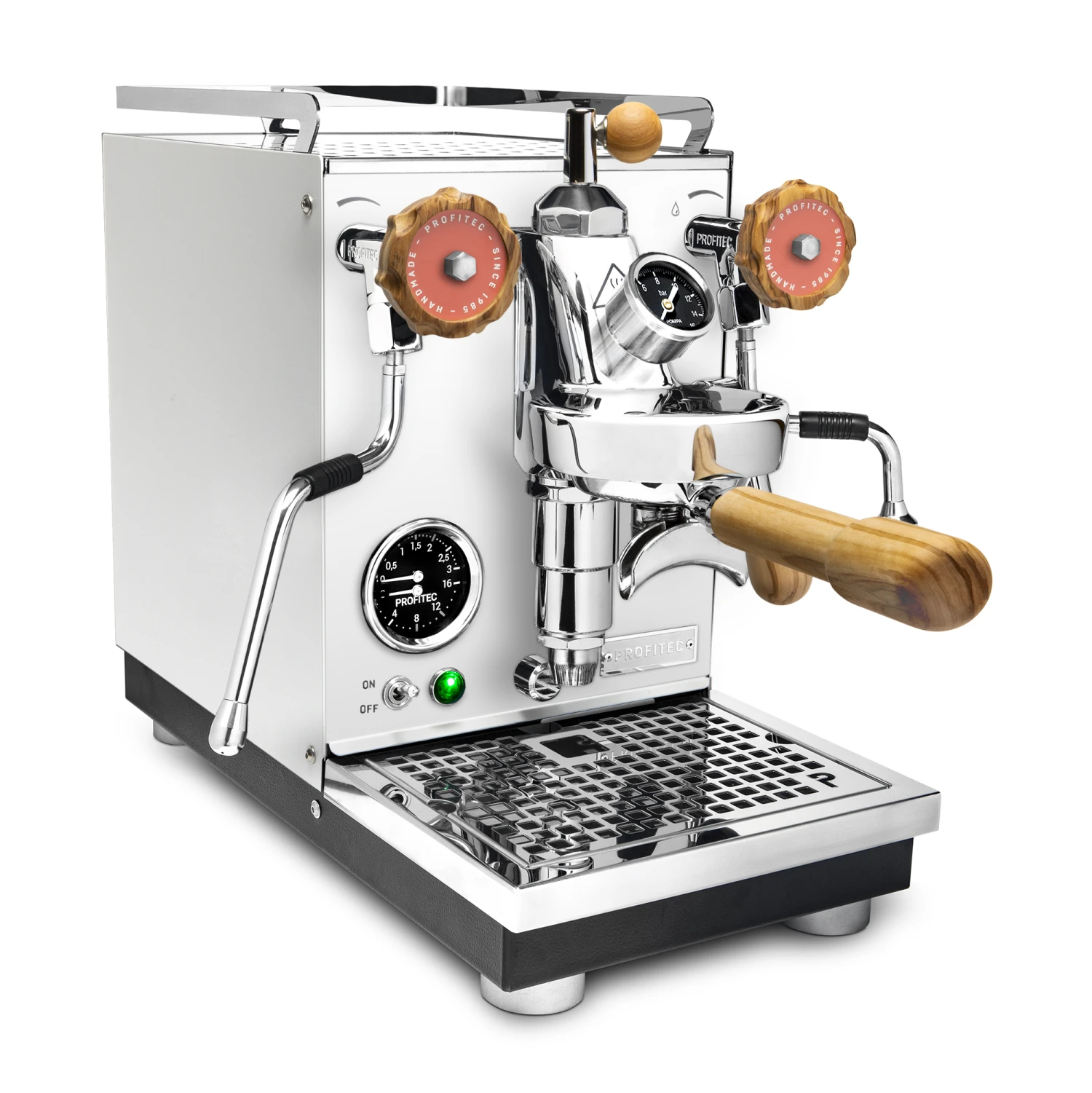 Profitec Pro 400 Espresso Machine In Matte White With Flow Control And Olive Wood 4 Profitec Pro 400 Espresso Machine In Matte White With Flow Control And Olive Wood - Image 2