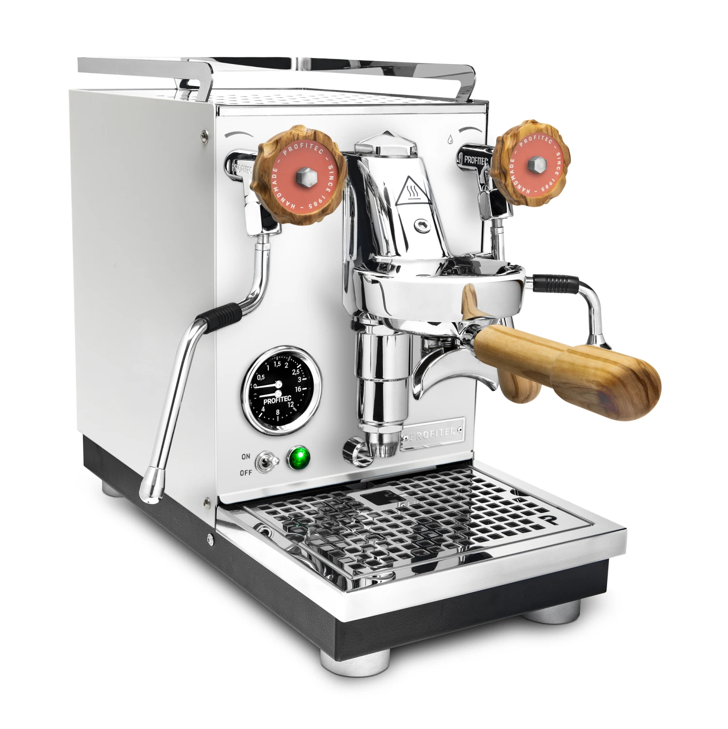 Profitec Pro 400 Espresso Machine In Matte White With Olive Wood 4 Profitec Pro 400 Espresso Machine In Matte White With Olive Wood - Image 2