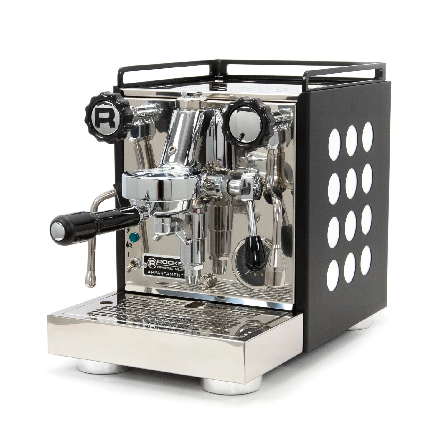 Refurbished Rocket Espresso Appartamento Serie Nera Espresso Machine - White 3 Refurbished Rocket Espresso Appartamento Serie Nera Espresso Machine - White