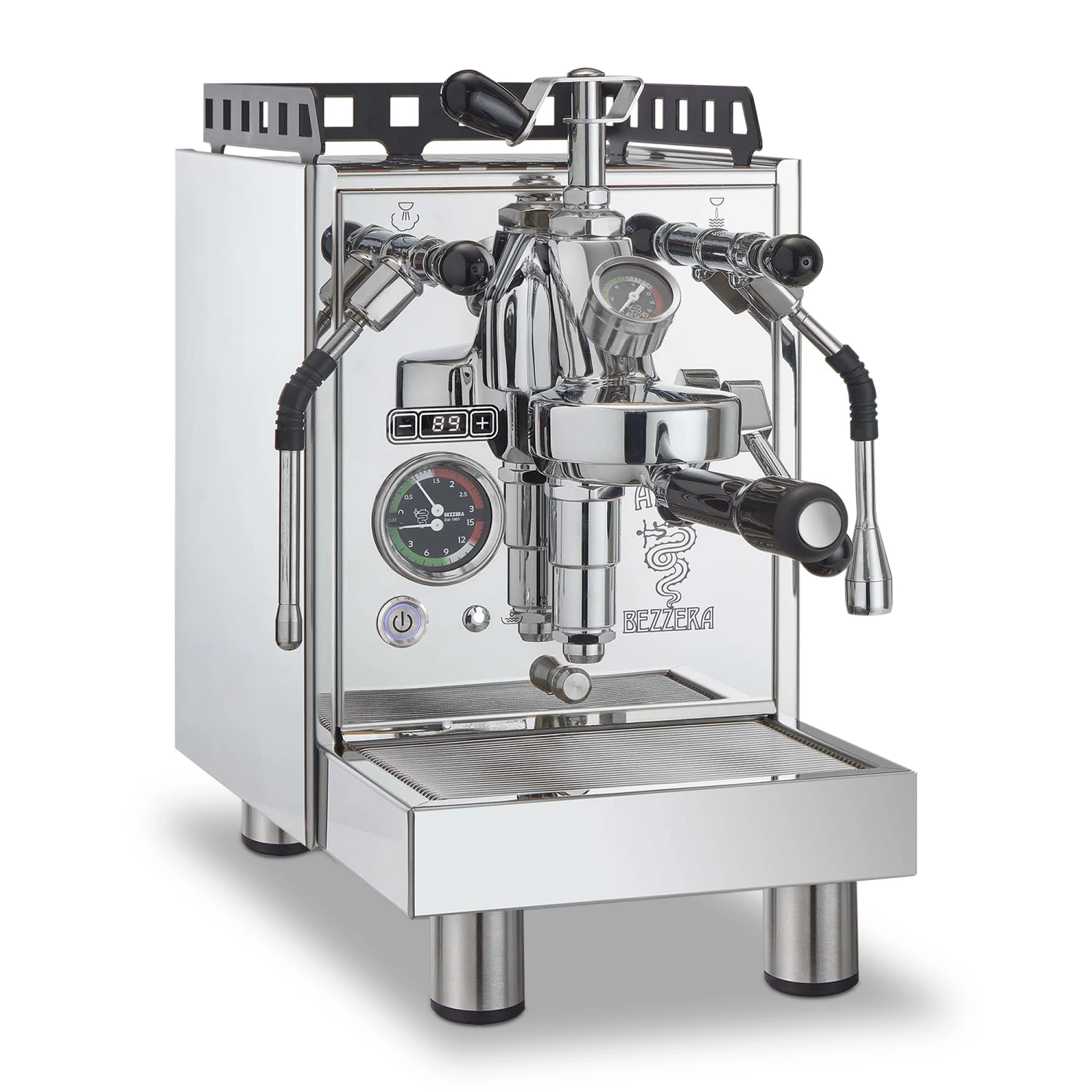 Bezzera Aria PID Espresso Machine With Flow Control - Pure Steel 3 Bezzera Aria PID Espresso Machine With Flow Control - Pure Steel