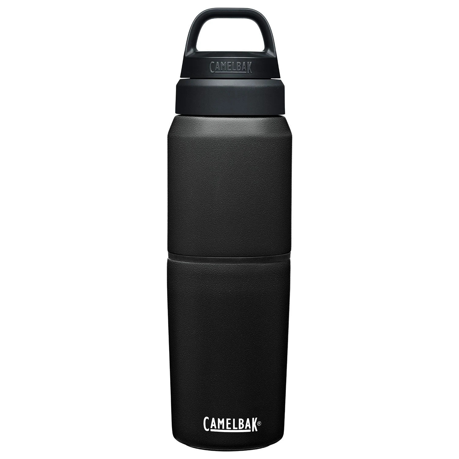 Camelbak MultiBev 17 Oz Bottle / 12 Oz Cup In Black 3 Camelbak MultiBev 17 Oz Bottle / 12 Oz Cup In Black