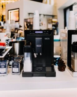 Refurbished DeLonghi Eletta Cappuccino In Black ECAM44660B 9 Refurbished DeLonghi Eletta Cappuccino In Black ECAM44660B -Gaggia Store delonghi social lifestyle eletta black coffee n clothes event all rights jan 2099