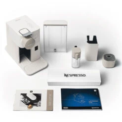DeLonghi Nespresso Lattissima One In White -Gaggia Store lattissimaone white accessories