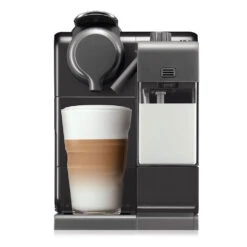 DeLonghi Nespresso Lattissima Touch Espresso Machine In Black 9 DeLonghi Nespresso Lattissima Touch Espresso Machine In Black -Gaggia Store lattissimatouch 560b black front milk