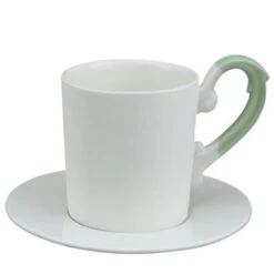 Loveramics Miix Designer Espresso Cup & Saucer In Apple Green