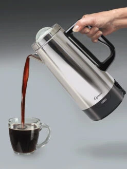 Capresso Perk Electric Percolator 12-Cup 10 Capresso Perk Electric Percolator 12-Cup -Gaggia Store perk 12 cup pouring 1