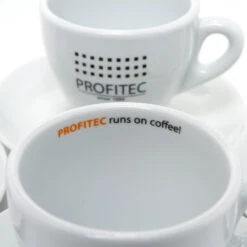 Profitec 6oz Cappuccino Cup Set -Gaggia Store profitec cappucccno cups inside rim