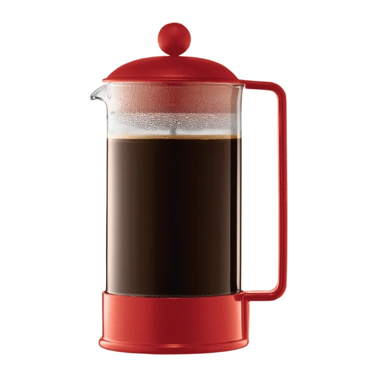 Bodum 8-cup Brazil French Press In Red 3 Bodum 8-cup Brazil French Press In Red