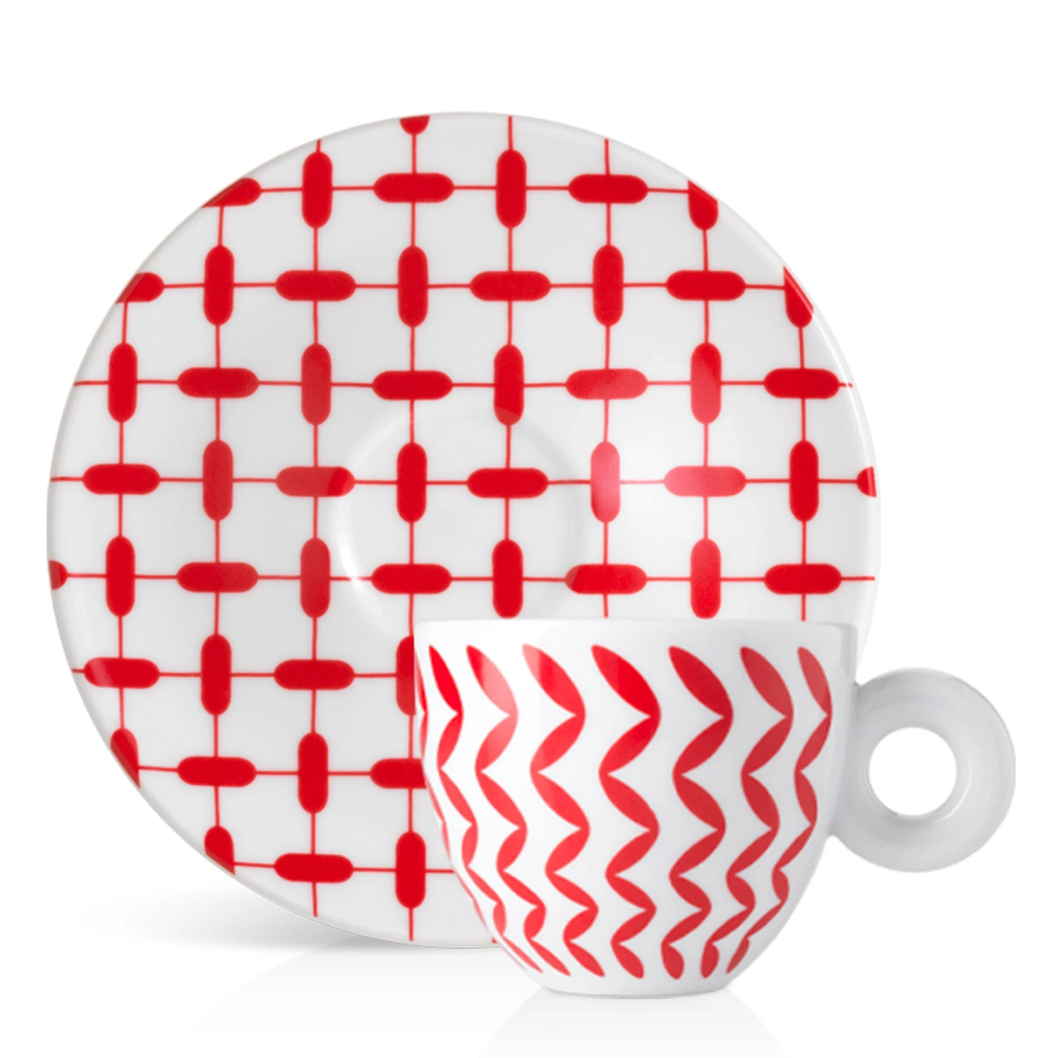 Illy Mona Hatoum Set Of 6 Cappuccino Cups And Saucers 7 Illy Mona Hatoum Set Of 6 Cappuccino Cups And Saucers - Image 5