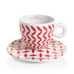 Illy Mona Hatoum Set Of 6 Cappuccino Cups And Saucers 9 Illy Mona Hatoum Set Of 6 Cappuccino Cups And Saucers -Gaggia Store redcup 4957fa8e 7b69 4d72 b9ed b2a1f1c36cab