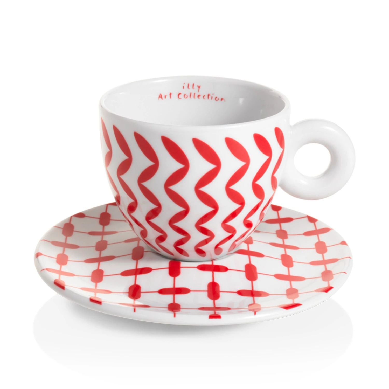 Illy Mona Hatoum Set Of 6 Cappuccino Cups And Saucers 5 Illy Mona Hatoum Set Of 6 Cappuccino Cups And Saucers - Image 3