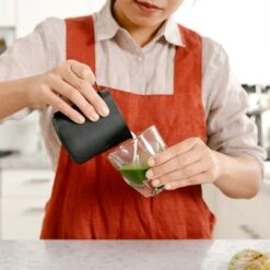 NotNeutral VERO 6oz Cappuccino Glass - Clear -Gaggia Store vero cappuccino clear lifestyle matcha milk barista pour forweb